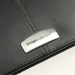 Essex Leather Zippered 3 Ring Compendium-Logo